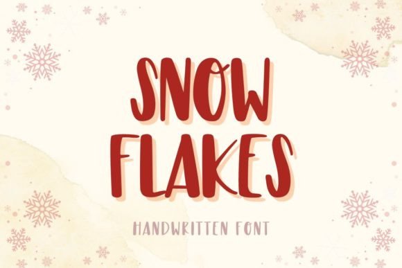 Snowflakes Font Poster 1