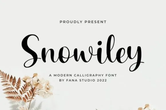 Snowiley Font Poster 1