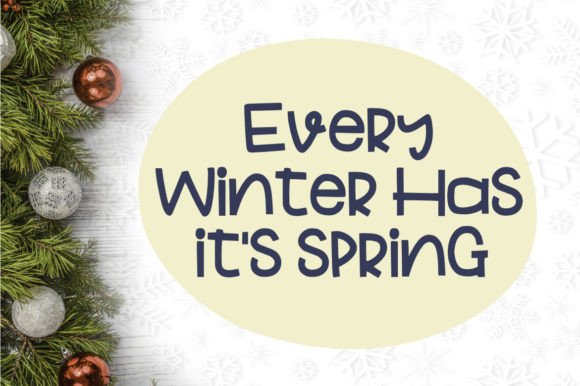Snowmen Font Poster 3