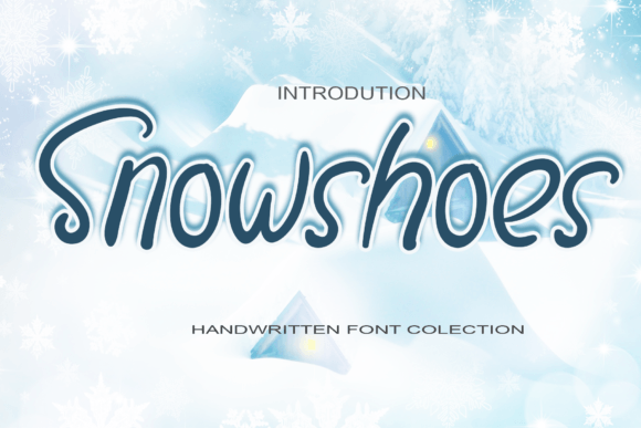 Snowshoes Font Poster 1