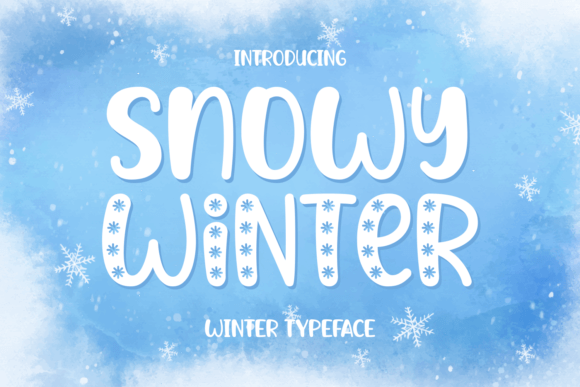 Snowy Winter Font Poster 1