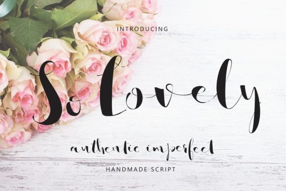 So Lovely Font Poster 1