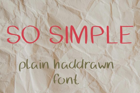 So Simple Font