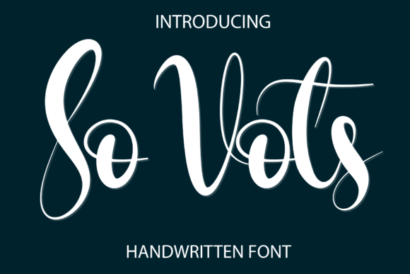 So Vots Font So Vots Font Poster 1