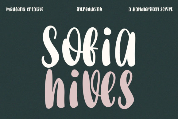 Sofia Hives Font Poster 1