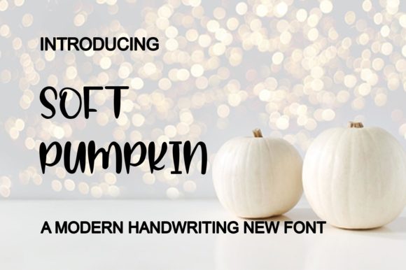 Soft  Pumpkin Font Poster 1