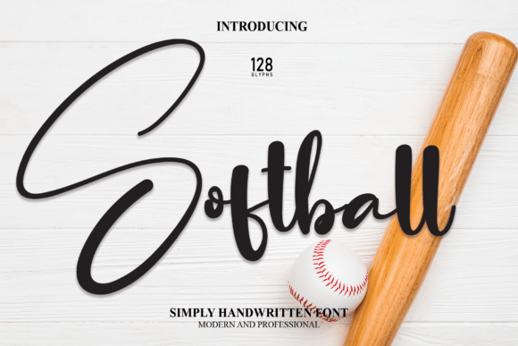 Softball Font Poster 1