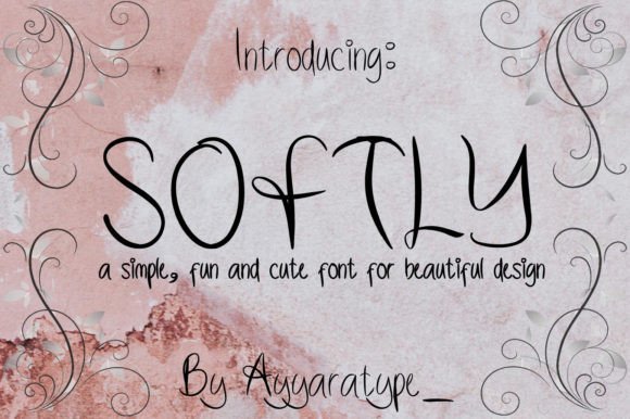 Softly Font Poster 1
