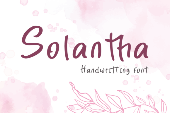 Solantha Font Poster 1