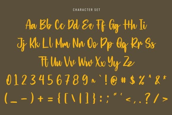 Solid Gold Font Poster 9