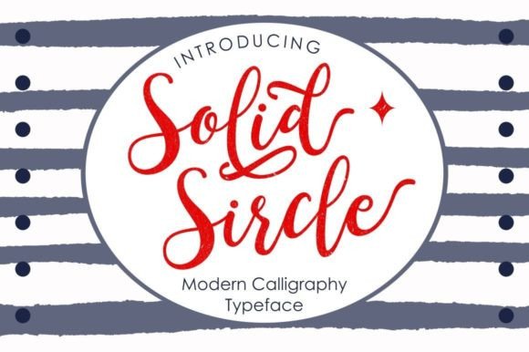 Solid Sircle Font Poster 1
