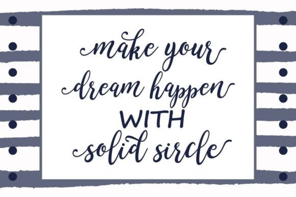 Solid Sircle Font Poster 2