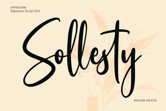 Sollesty Font Poster 1