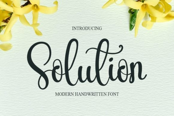 Solution Font Poster 1