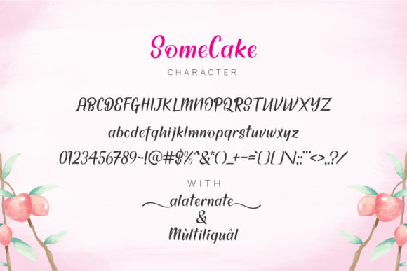 Some Cake Font Poster 5