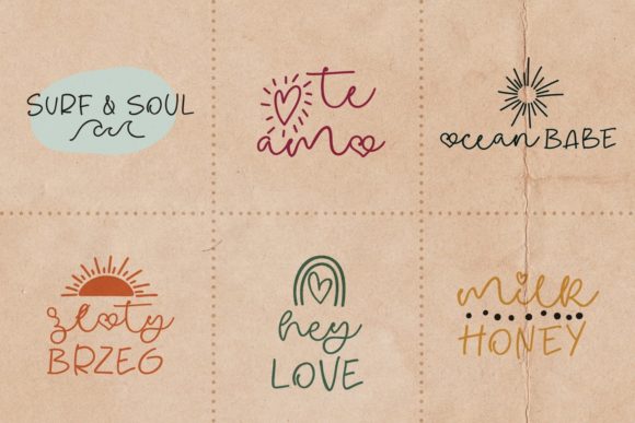 Some Love Duo & Doodles Font Poster 3