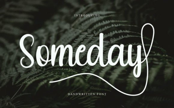 Someday Font Poster 1