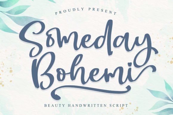Someday Bohemi Font Poster 1