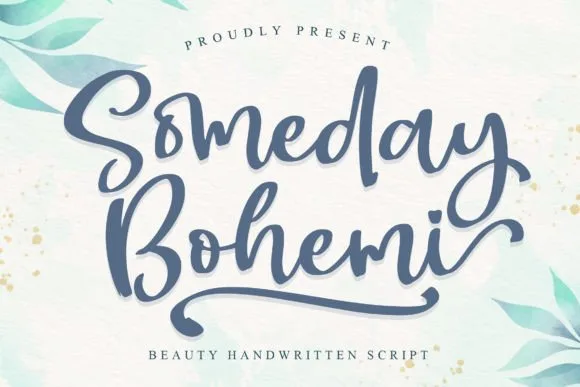 Someday Bohemi Font Poster 1