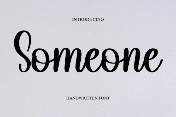 Someone Font Poster 1