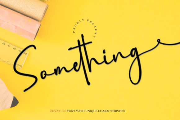 Something Font Something Font Poster 1