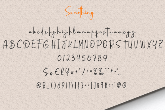 Something Font Poster 7