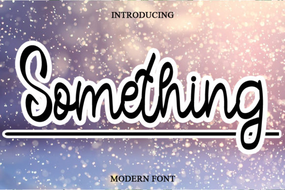 Something Font Poster 1