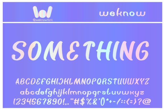 Something Font Poster 1