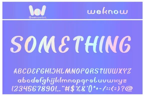 Something Font Poster 1