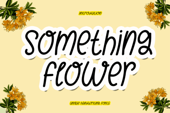 Something Flower Font Poster 1