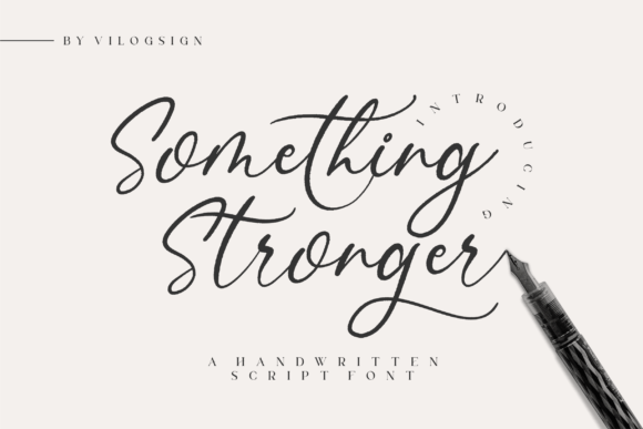 Something Stronger Font Something Stronger Font Poster 1