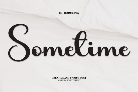 Sometime Font Poster 1