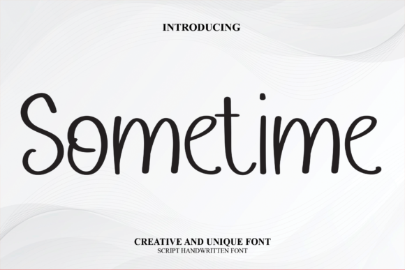 Sometime Font Poster 1