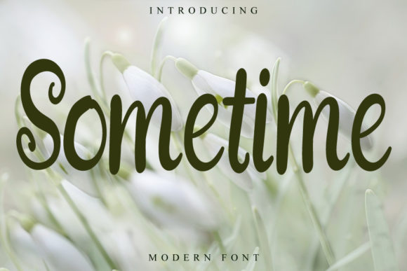 Sometime Font Poster 1