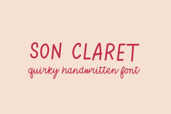 Son Claret Font Poster 1