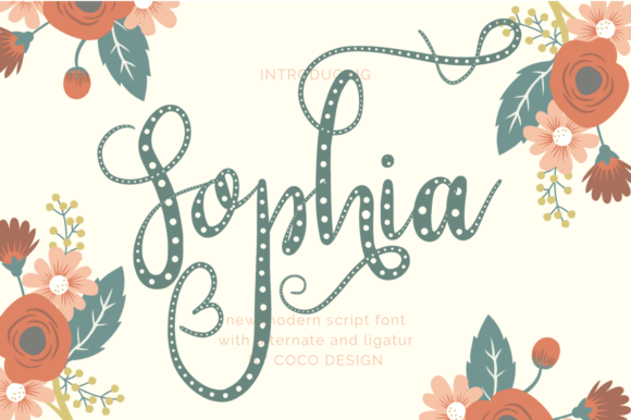 Sophia Font Poster 1