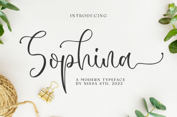 Sophina Font Sophina Font Poster 1
