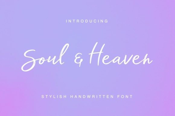 Soul and Heaven Font Poster 1