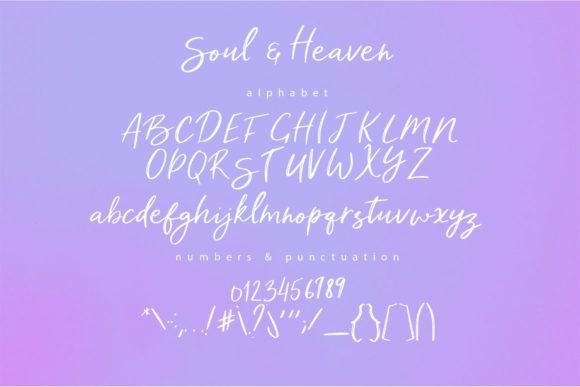 Soul and Heaven Font Poster 7