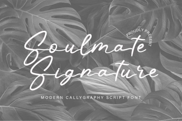 Soulmate Signature Font Poster 1