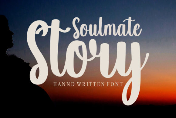 Soulmate Story Font Poster 1