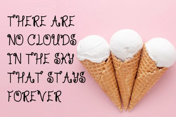Sour Ice Cream Font Poster 4
