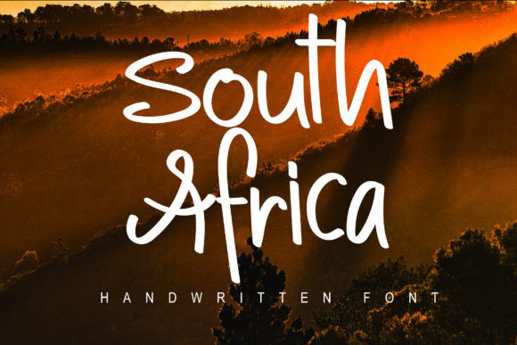 South Africa Font Poster 1