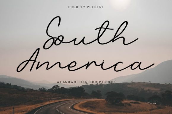 South America Font Poster 1