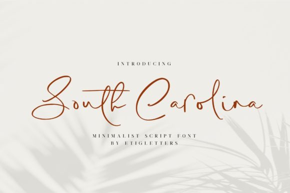 South Carolina Font Poster 1