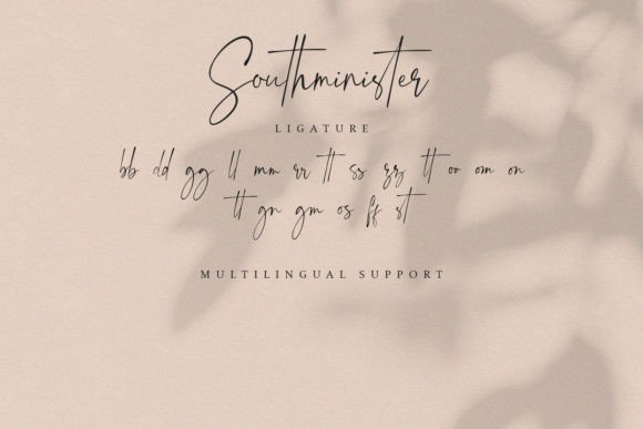 Southminister Font Poster 10