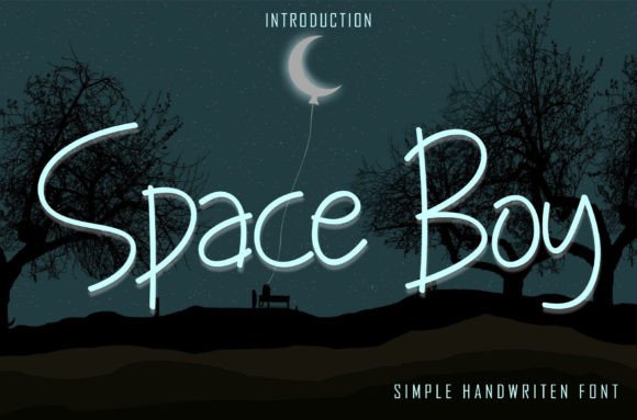 Space Boy Font Poster 1