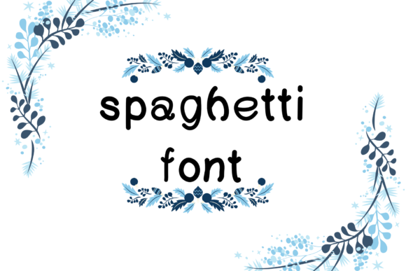 Spaghetti Font Poster 1