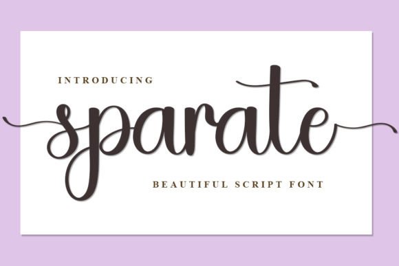 Sparate Font Poster 1