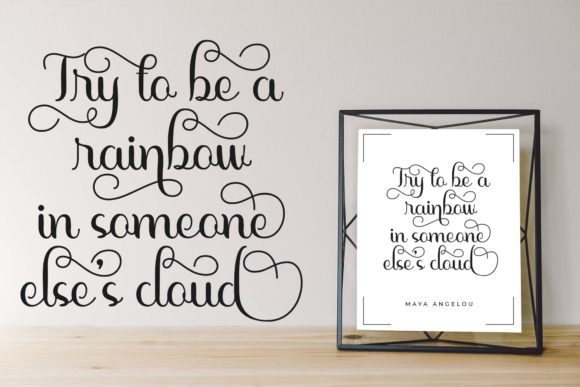 Sparkling Font Poster 2